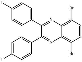 Quinoxaline, 5,8-dibromo-2,3-bis(4-fluorophenyl)- Structural
