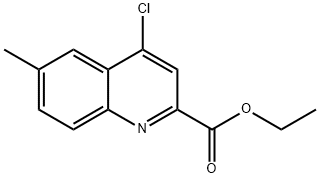 Ethyl 4-chloro-6-methyl-2-quinolinecarboxylate Structural