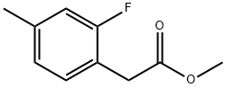 Benzeneacetic acid, 2-fluoro-4-methyl-, methyl ester Structural