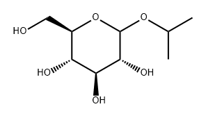 D-Glucopyranoside, 1-methylethyl Structural