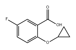 Benzoic acid, 2-(cyclopropyloxy)-5-fluoro- Structural