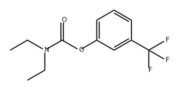 Carbamic acid, N,N-diethyl-, 3-(trifluoromethyl)phenyl ester Structural