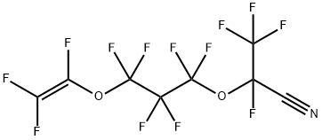 Propanenitrile, 2,3,3,3-tetrafluoro-2-[1,1,2,2,3,3-hexafluoro-3-[(1,2,2-trifluoroethenyl)oxy]propoxy]- Structural