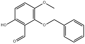 Benzaldehyde, 6-hydroxy-3-methoxy-2-(phenylmethoxy)- Structural