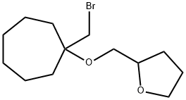 Furan, 2-[[[1-(bromomethyl)cycloheptyl]oxy]methyl]tetrahydro- Structural