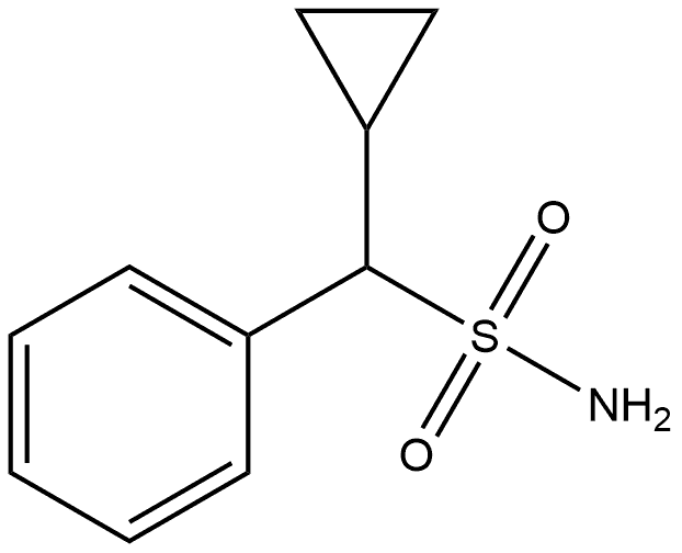 Benzenemethanesulfonamide, α-cyclopropyl- Structural