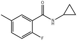 N-cyclopropyl-2-fluoro-5-methylbenzamide Structural
