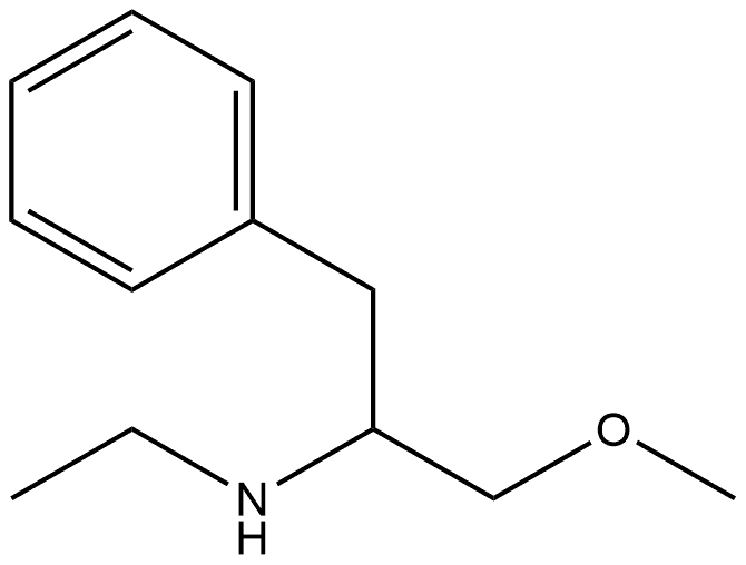 ethyl(1-methoxy-3-phenylpropan-2-yl)amine Structural