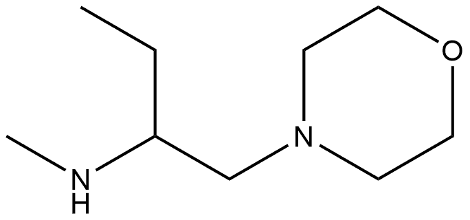 N-methyl-1-morpholinobutan-2-amine Structural