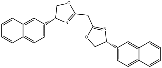Oxazole, 2,2'-methylenebis[4,5-dihydro-4-(2-naphthalenyl)-, (4R,4'R)- Structural