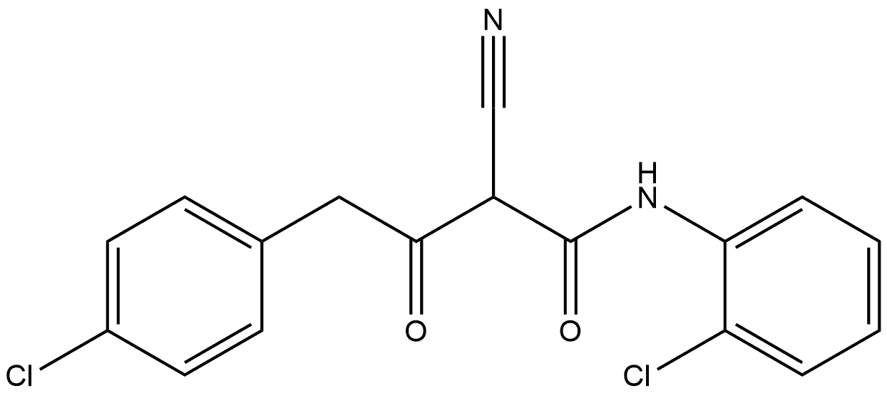 Benzenebutanamide, 4-chloro-N-(2-chlorophenyl)-α-cyano-β-oxo- Structural