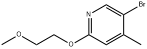 Pyridine, 5-bromo-2-(2-methoxyethoxy)-4-methyl- Structural