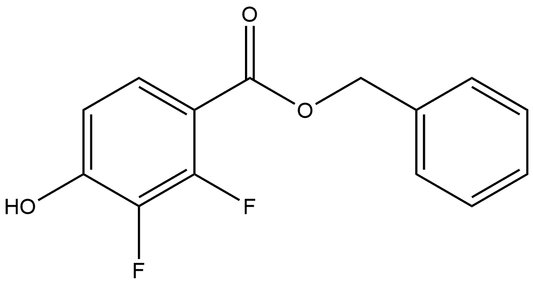 benzyl 2,3-difluoro-4-hydroxybenzoate Structural