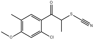 Thiocyanic acid, 2-(2-chloro-4-methoxy-5-methylphenyl)-1-methyl-2-oxoethyl ester Structural