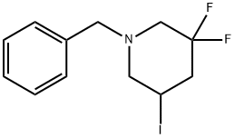 Piperidine, 3,3-difluoro-5-iodo-1-(phenylmethyl)- Structural