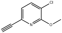 Pyridine, 3-chloro-6-ethynyl-2-methoxy- Structural