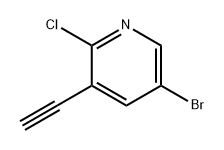Pyridine, 5-bromo-2-chloro-3-ethynyl- Structural