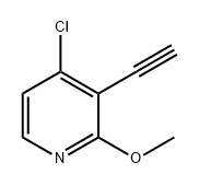 Pyridine, 4-chloro-3-ethynyl-2-methoxy- Structural
