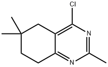 Quinazoline, 4-chloro-5,6,7,8-tetrahydro-2,6,6-trimethyl- Structural