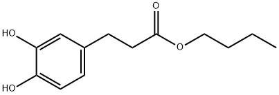 Benzenepropanoic acid, 3,4-dihydroxy-, butyl ester Structural