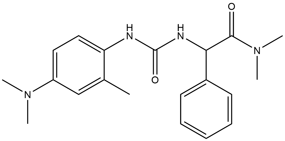 Benzeneacetamide, α-[[[[4-(dimethylamino)-2-methylphenyl]amino]carbonyl]amino]-N,N-dimethyl- Structural