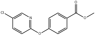 Benzoic acid, 4-[(5-chloro-2-pyridinyl)oxy]-, methyl ester Structural