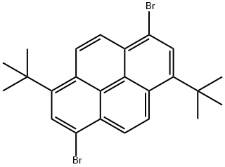 Pyrene, 1,6-dibromo-3,8-bis(1,1-dimethylethyl)- Structural