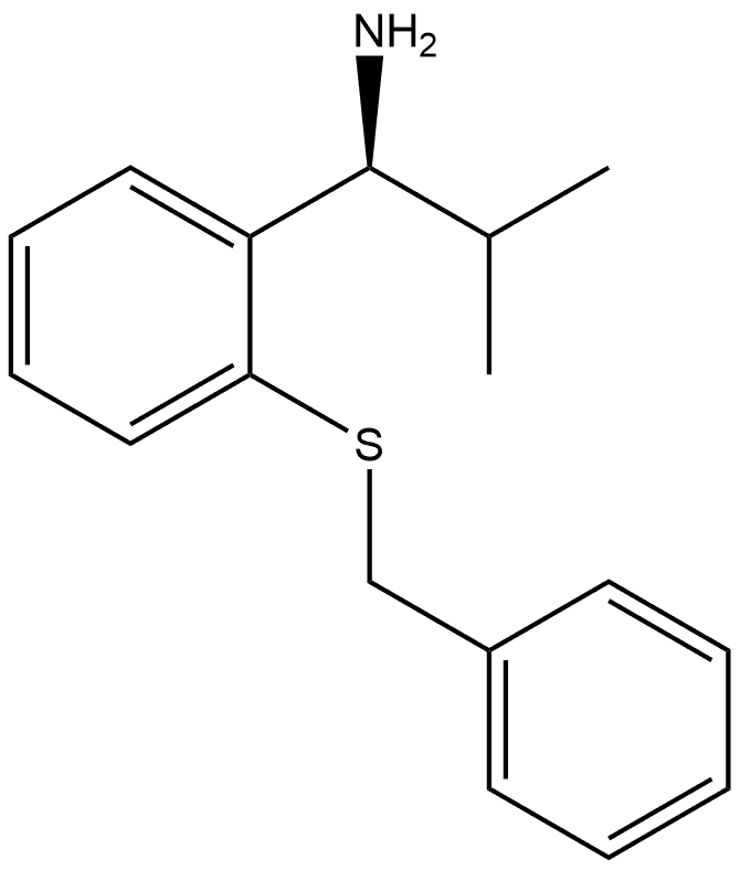Benzenemethanamine, α-(1-methylethyl)-2-[(phenylmethyl)thio]-, (αS)- Structural