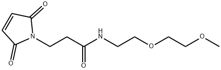 1H-Pyrrole-1-propanamide, 2,5-dihydro-N-[2-(2-methoxyethoxy)ethyl]-2,5-dioxo- Structural