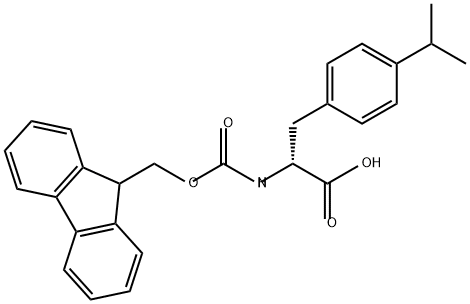 N-Fmoc-4-isopropyl-D-phenylalanine Structural