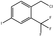 Benzene, 1-(chloromethyl)-4-iodo-2-(trifluoromethyl)- Structural