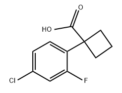 Cyclobutanecarboxylic acid, 1-(4-chloro-2-fluorophenyl)- Structural