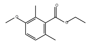 Benzoic acid, 3-methoxy-2,6-dimethyl-, ethyl ester Structural