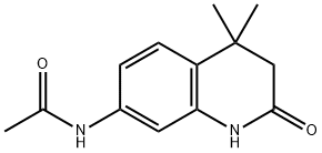 Acetamide, N-(1,2,3,4-tetrahydro-4,4-dimethyl-2-oxo-7-quinolinyl)- Structural