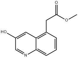 Methyl 3-hydroxyquinoline-5-acetate Structural