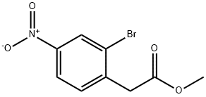 Benzeneacetic acid, 2-bromo-4-nitro-, methyl ester Structural