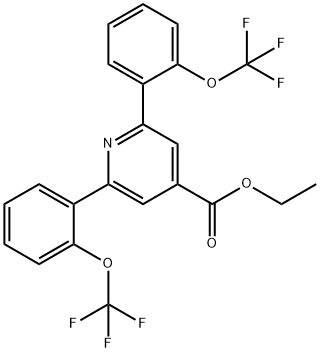 Ethyl 2,6-bis(2-(trifluoromethoxy)phenyl)isonicotinate Structural