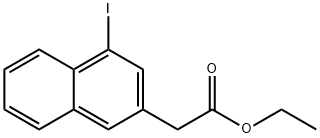 Ethyl 4-iodonaphthalene-2-acetate Structural
