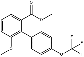 Methyl 6-methoxy-4'-(trifluoromethoxy)biphenyl-2-carboxylate Structural