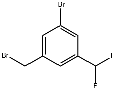 Benzene, 1-bromo-3-(bromomethyl)-5-(difluoromethyl)- Structural