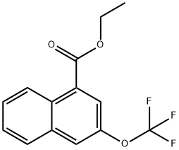 Ethyl 2-(trifluoromethoxy)naphthalene-4-carboxylate Structural