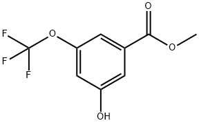 Benzoic acid, 3-hydroxy-5-(trifluoromethoxy)-, methyl ester Structural
