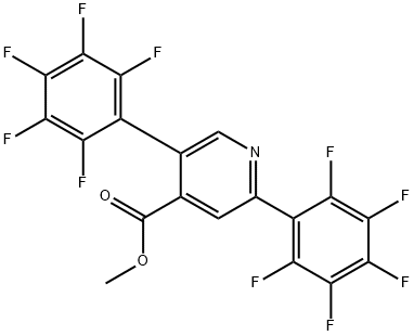 Methyl 2,5-bis(perfluorophenyl)isonicotinate Structural