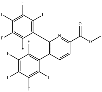 Methyl 5,6-bis(perfluorophenyl)picolinate Structural