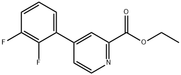 Ethyl 4-(2,3-difluorophenyl)picolinate Structural