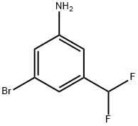 Benzenamine, 3-bromo-5-(difluoromethyl)- Structural