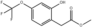Methyl 2-hydroxy-4-(trifluoromethoxy)phenylacetate Structural