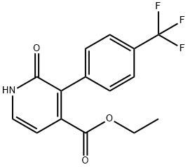 Ethyl 2-hydroxy-3-(4-(trifluoromethyl)phenyl)isonicotinate Structural