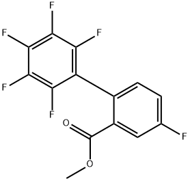 Methyl 4,2',3',4',5',6'-hexafluorobiphenyl-2-carboxylic acid Structural