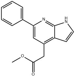 Methyl 6-phenyl-1H-pyrrolo[2,3-b]pyridine-4-acetate